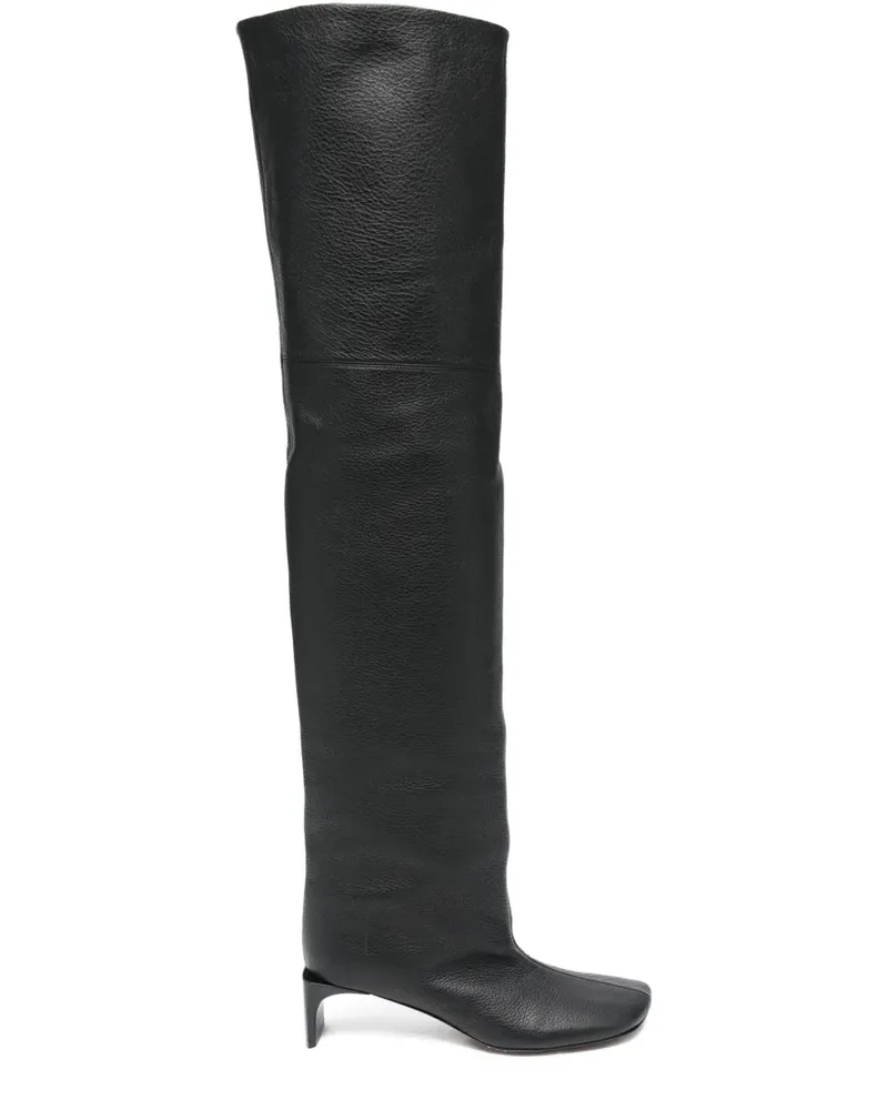 SPORTMAX Runway Stiefel 45mm - Schwarz Schwarz