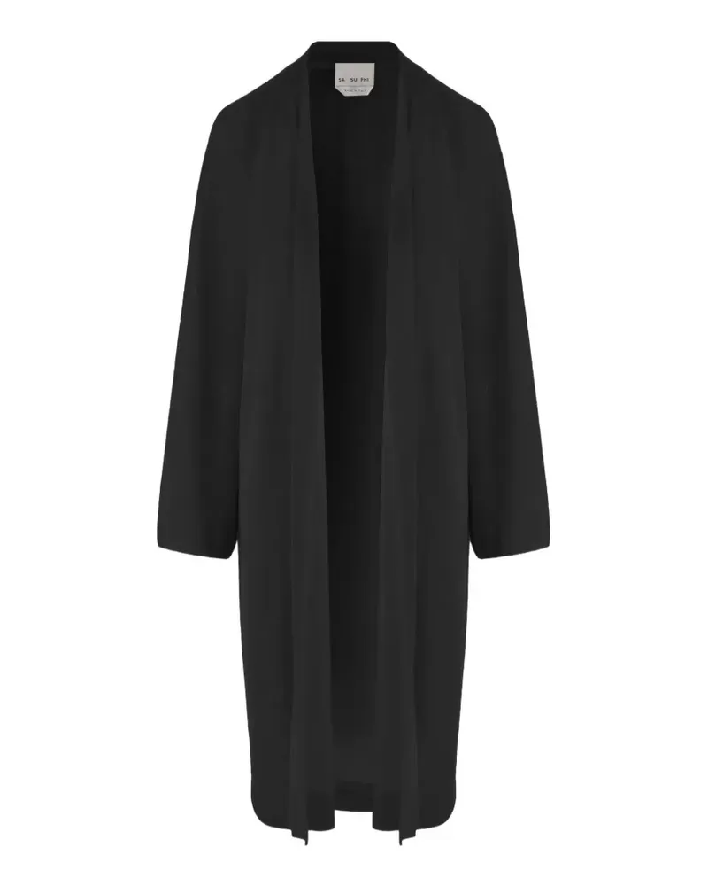 Sa Su Phi open-front long-sleeve coat - Schwarz Schwarz
