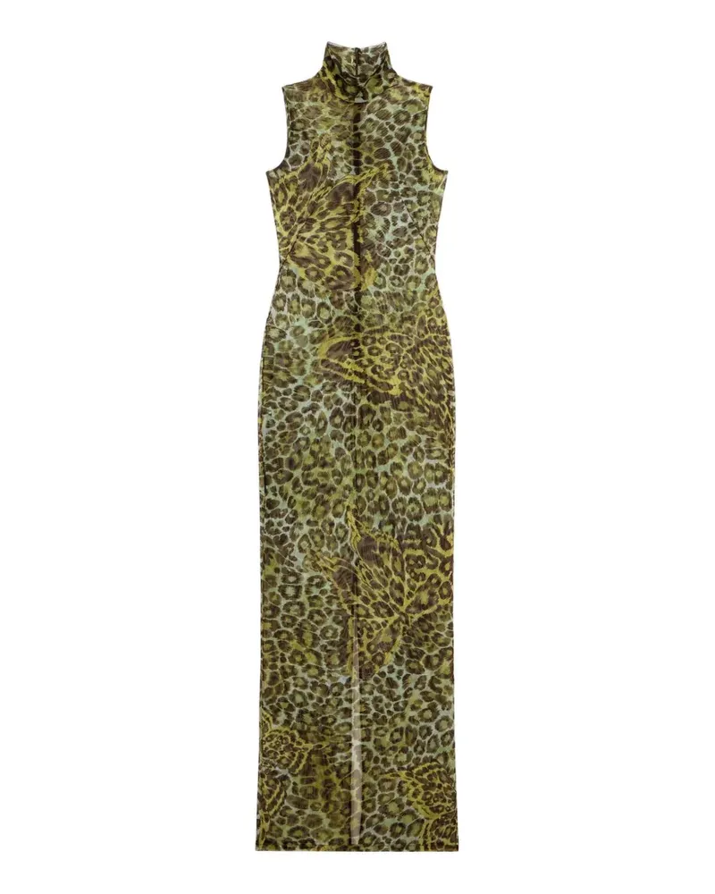 Blumarine animal-print maxi dress - Grün Grün