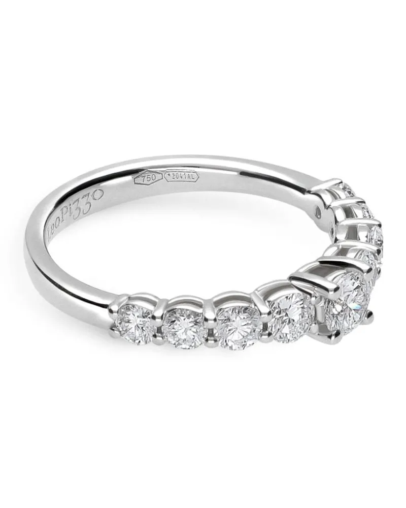 LEO PIZZO 18kt Anniversary Weißgoldring mit Diamanten - Silber Silber