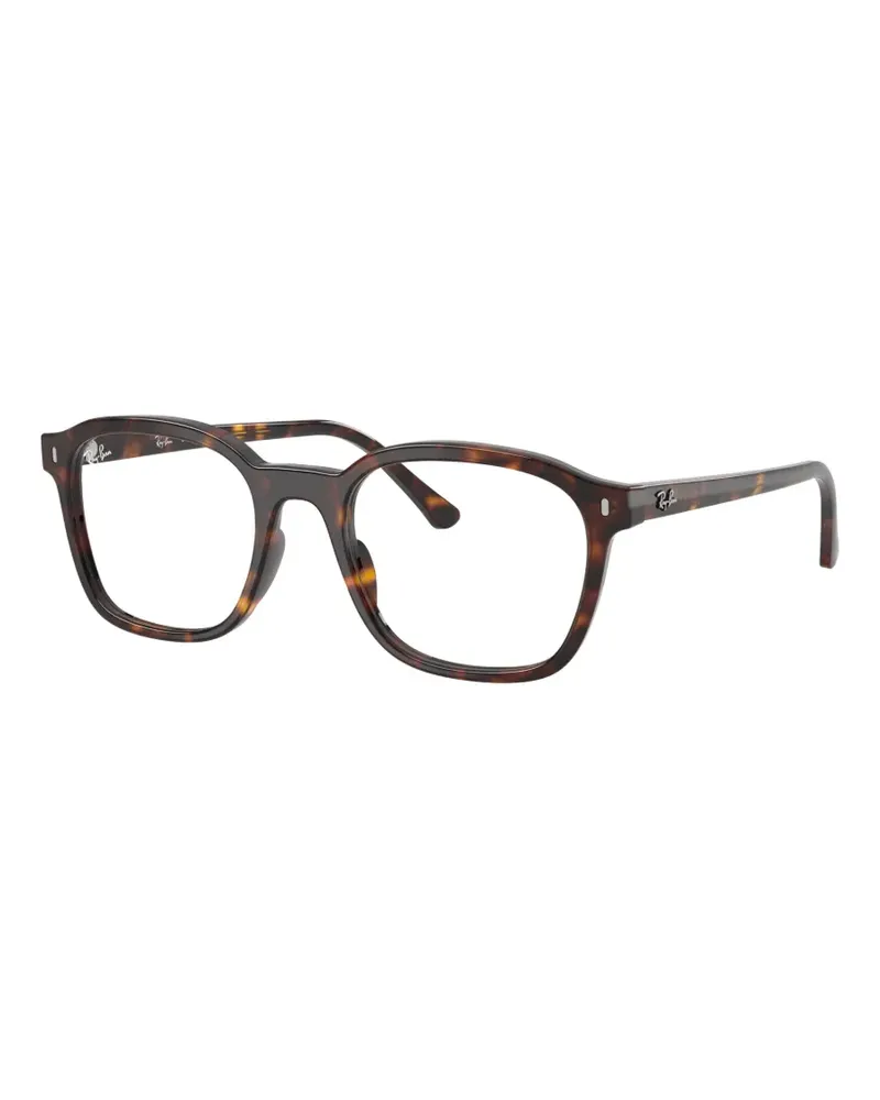 Ray Ban Eckige Brille in Schildpattoptik - Braun Braun