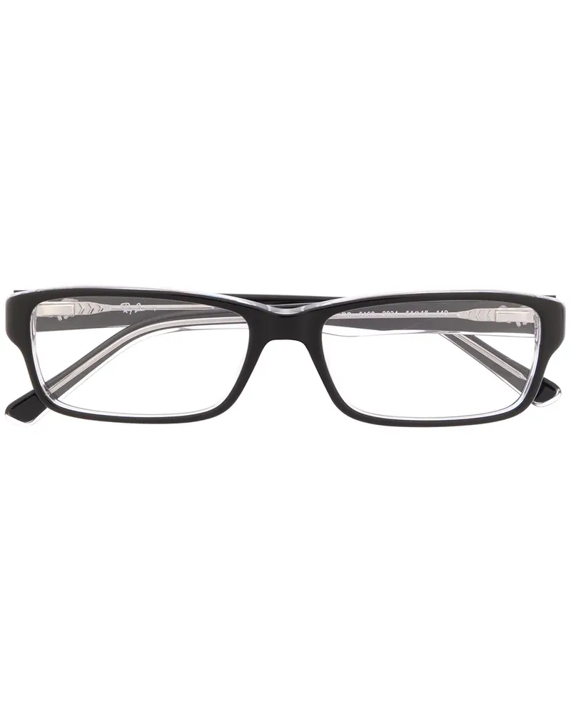 Ray Ban Brille mit eckigem Gestell - Schwarz Schwarz