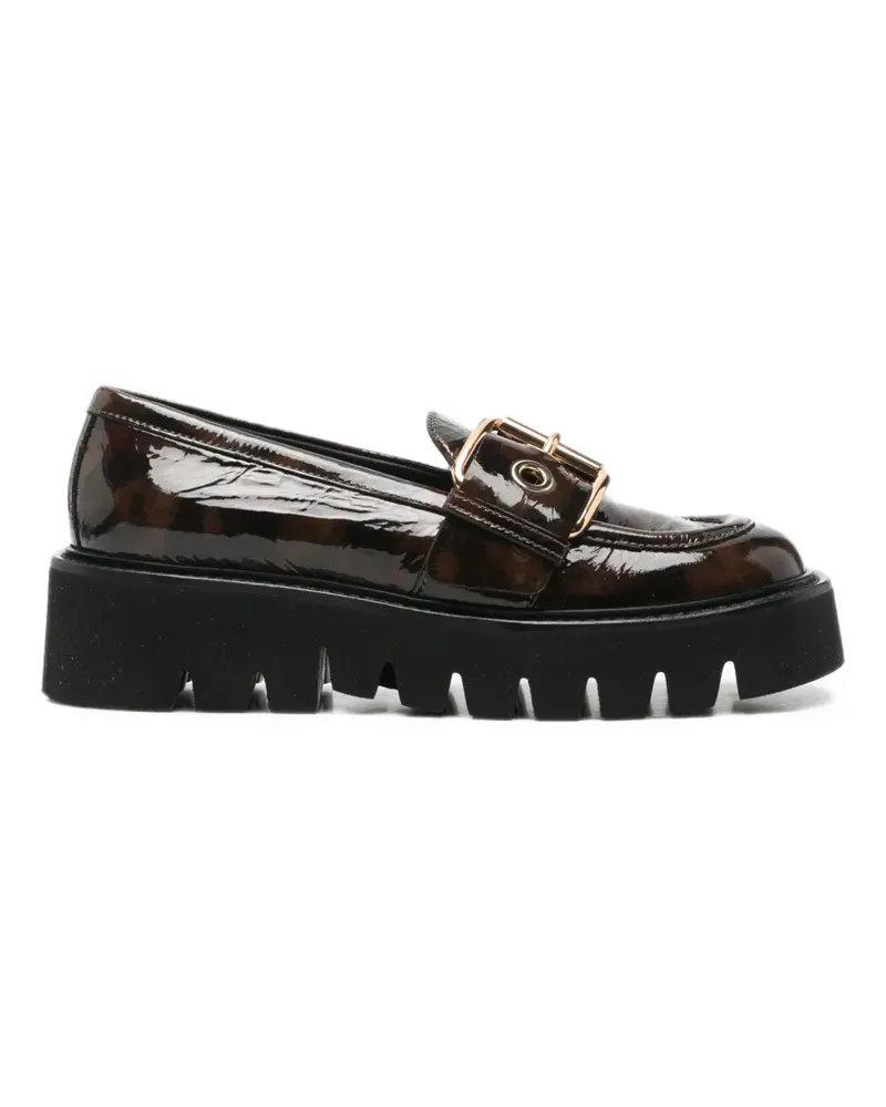 Attilio Giusti Leombruni Luggie Loafer mit Schnalle - Braun Braun