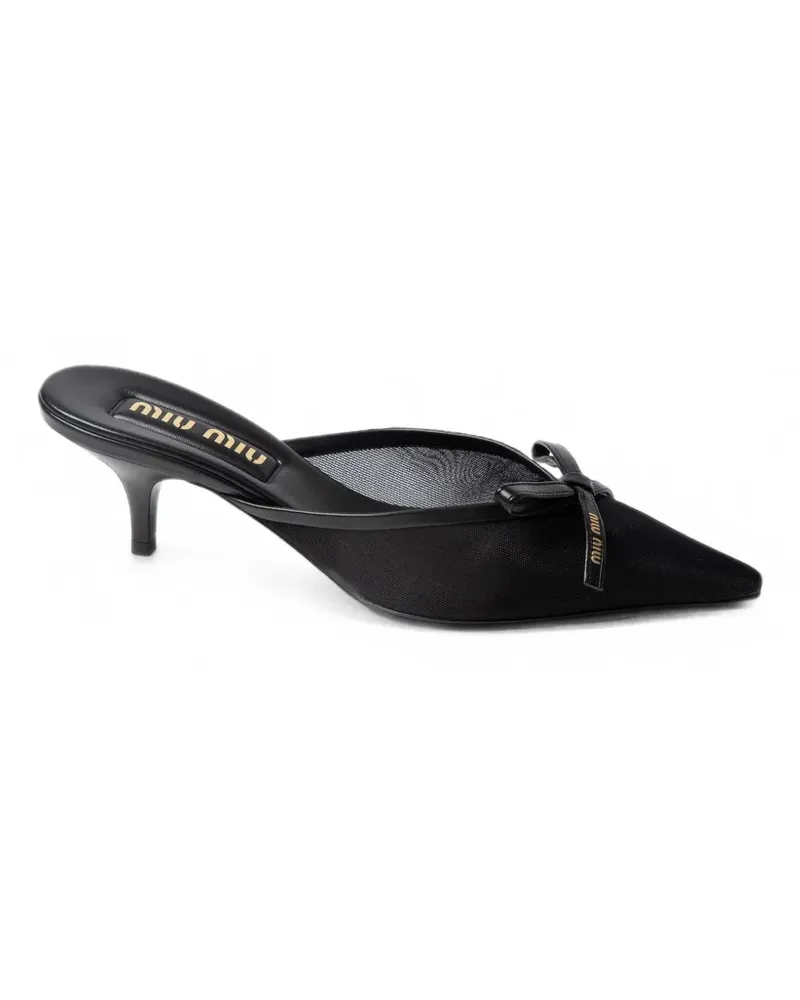 Miu Miu Pumps mit Schleife 100mm - Schwarz Schwarz