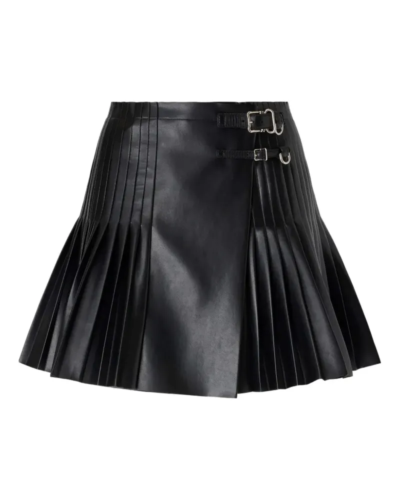 Ermanno Scervino buckle-fastening pleated mini skirt - Schwarz Schwarz