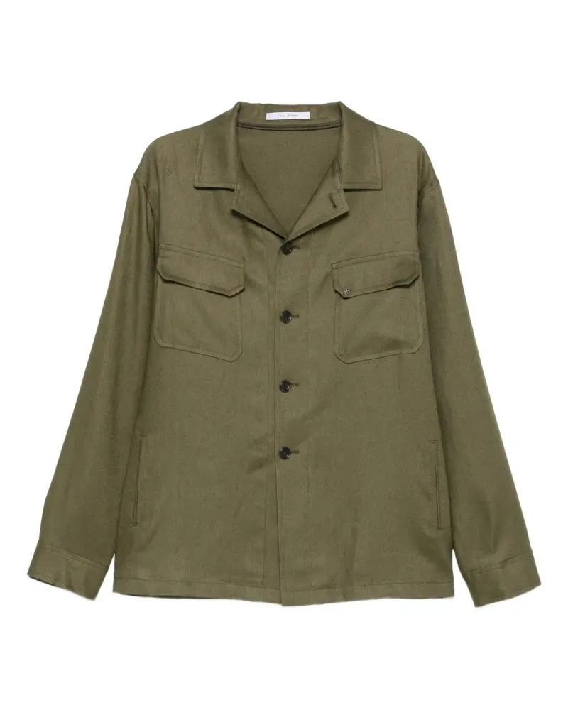 Tagliatore Hemdjacke mit geknöpften Taschen - Grün Grün