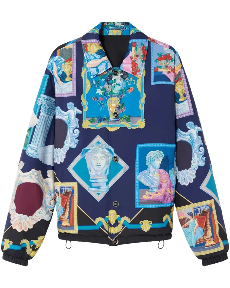 Versace Wendbare  Gallery Blousonjacke - Blau Blau