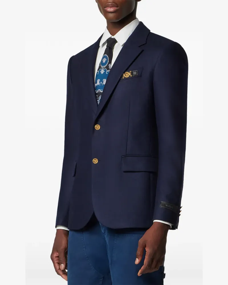 Versace Blazer mit Medusa-Knöpfen - Blau Blau