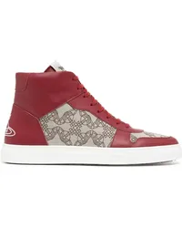 Vivienne Westwood High-Top-Sneakers mit Logo Rot