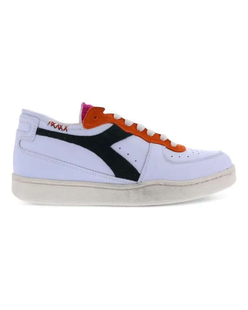Diadora Mi Basket Row Cut Sneakers - Weiß Weiß