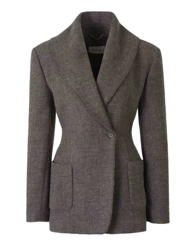 Magda Butrym belted shawl-collar blazer - Grau Grau