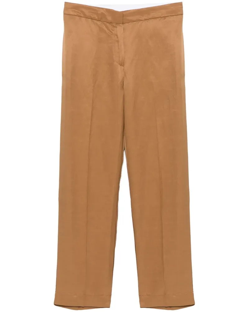 Kaos Hose mit geradem Bein - Braun Braun