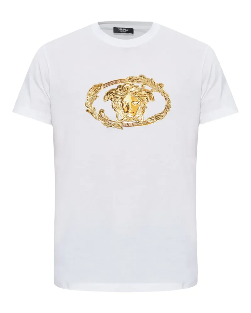 Versace T-Shirt mit grafischem Print - Schwarz Schwarz