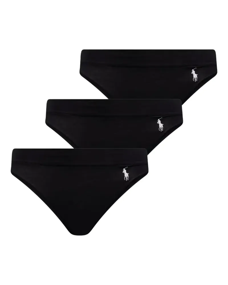 Ralph Lauren Pony-motif briefs - Schwarz Schwarz