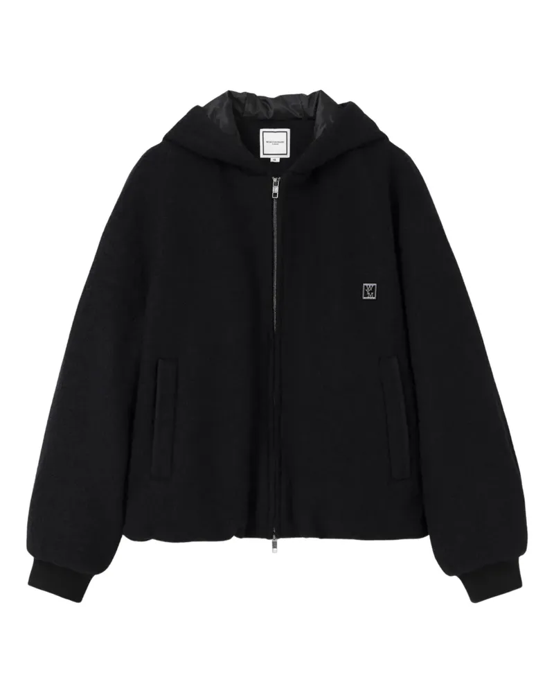 Wooyoungmi Kapuzenjacke mit Reißverschluss - Schwarz Schwarz
