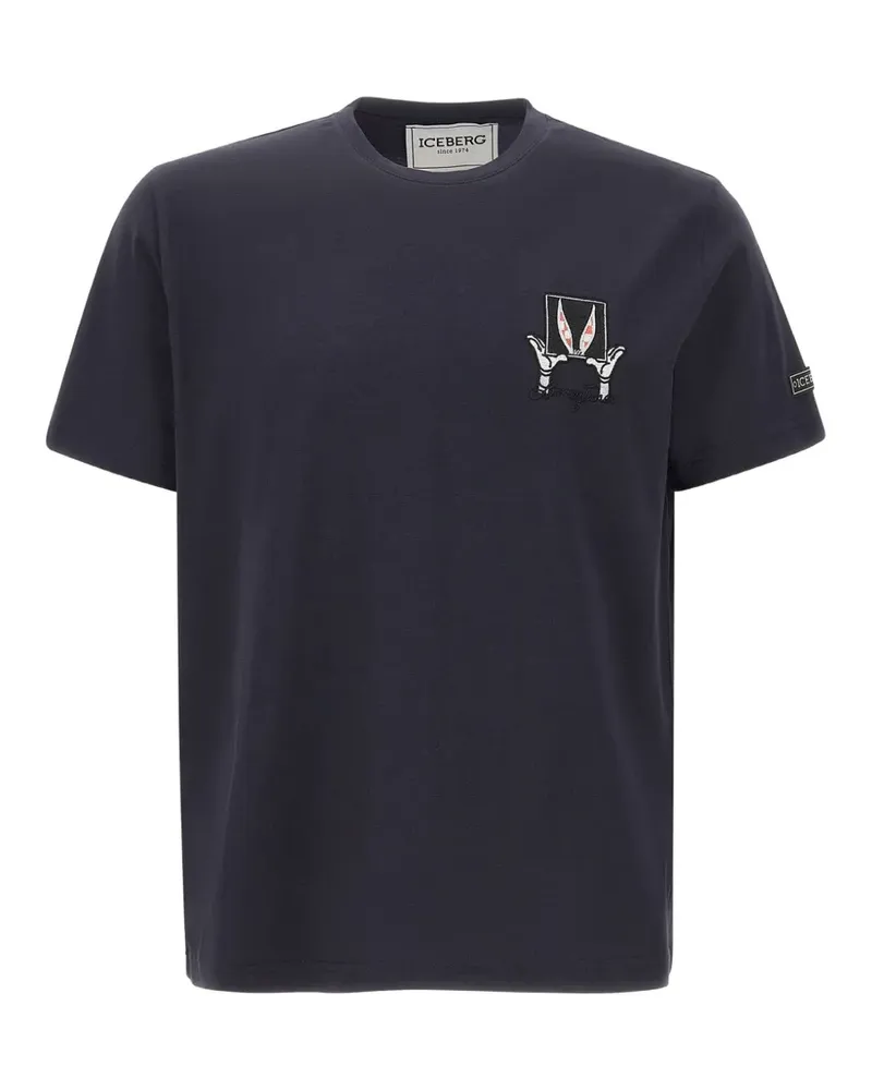 Iceberg Looney Tunes T-Shirt mit Stickerei - Schwarz Schwarz