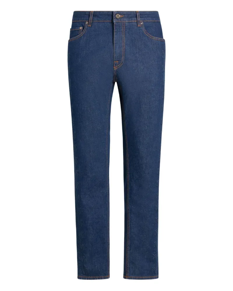 Etro Jeans mit Logo - Blau Blau