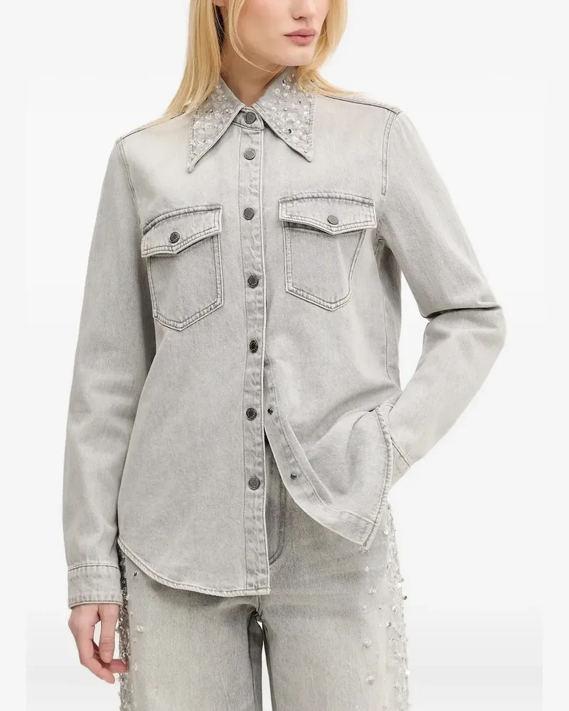 Miss Sixty Klassisches Jeanshemd - Grau Grau