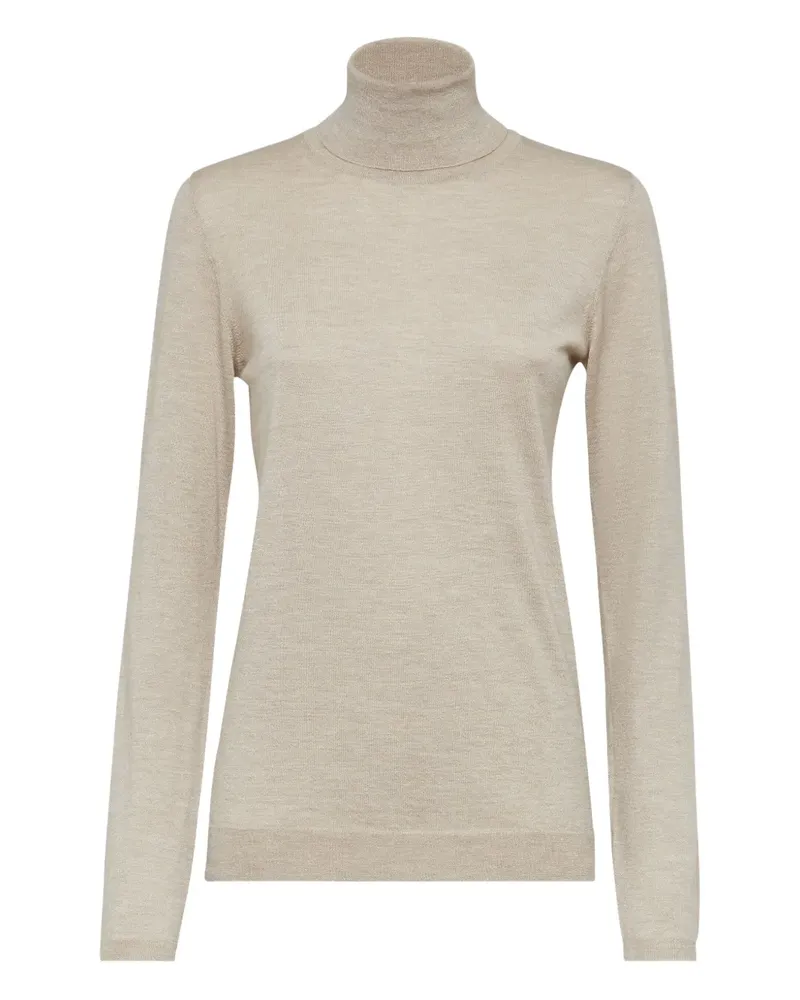 Brunello Cucinelli Sweatshirt mit Rollkragen - Nude Nude