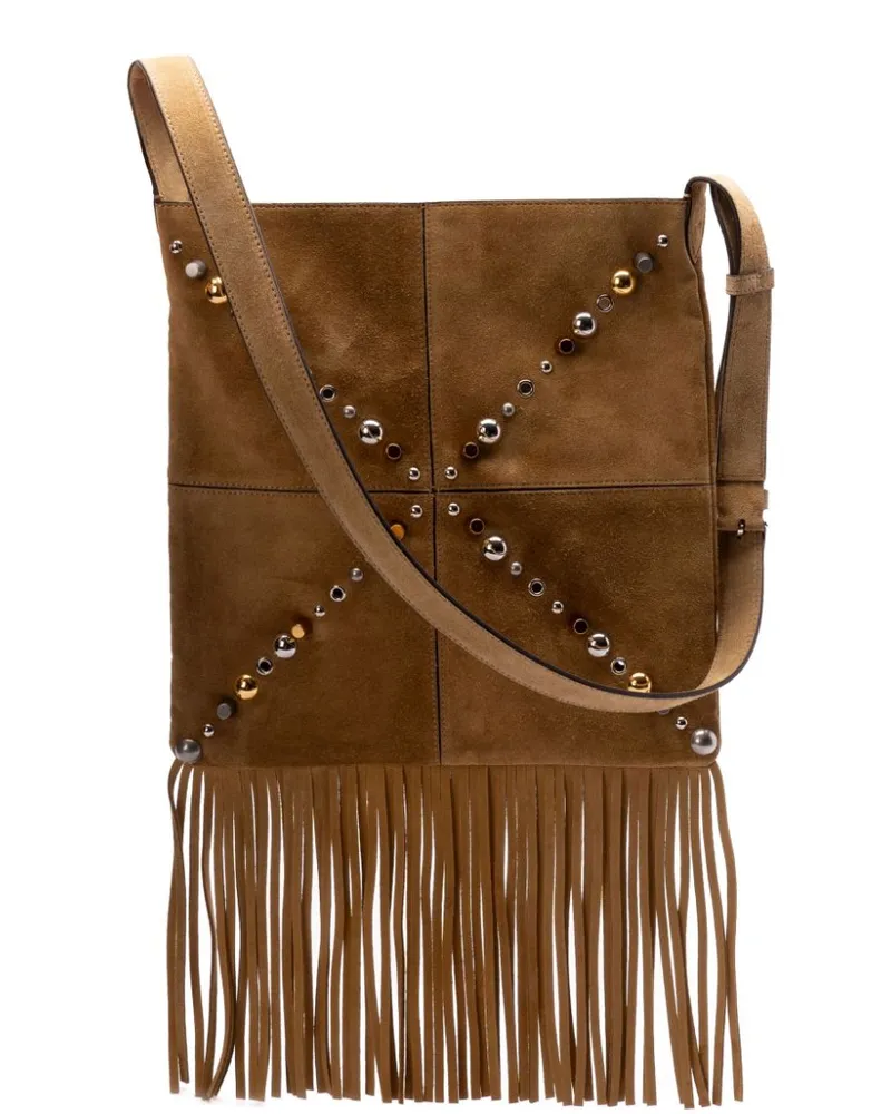 Valentino Garavani Macara Schultertasche - Braun Braun