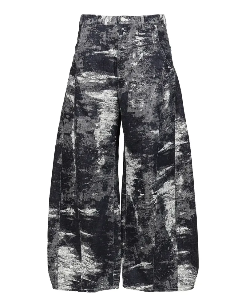 TAAKK Jeans mit abstraktem Muster - Schwarz Schwarz
