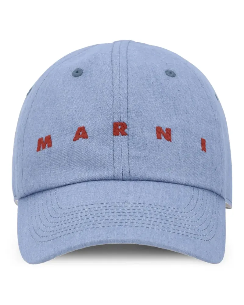 Marni Baseballkappe aus Baumwolle - Blau Blau