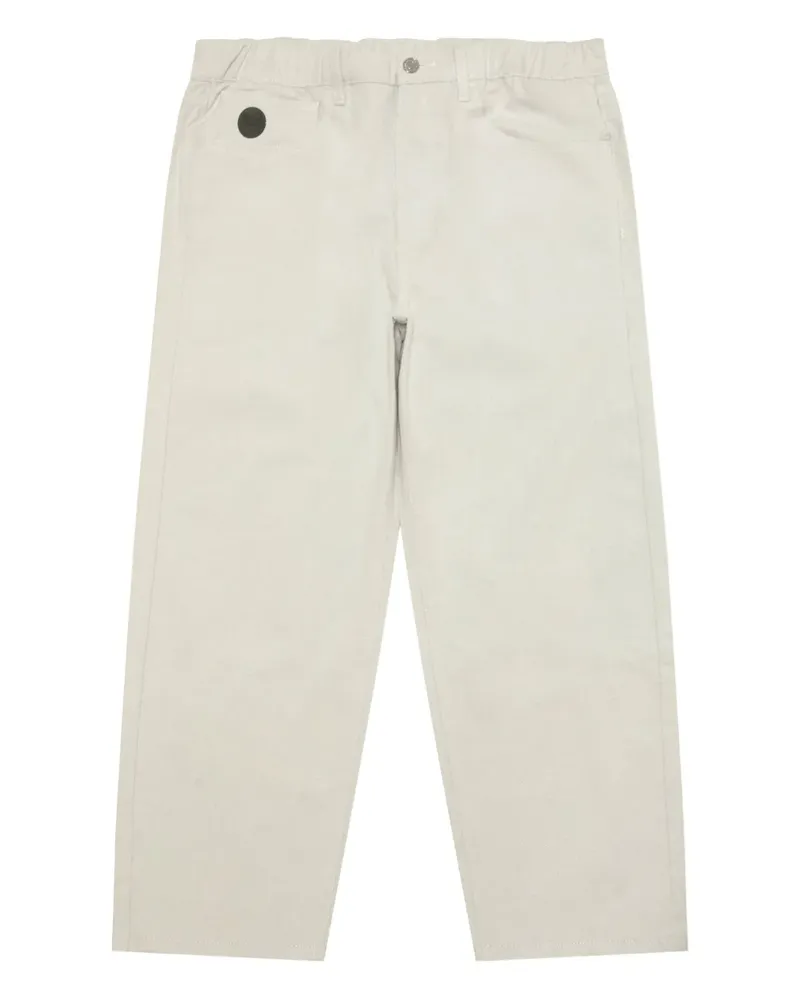 BAPE Moonface Hose mit elastischem Logo - Weiß Weiß