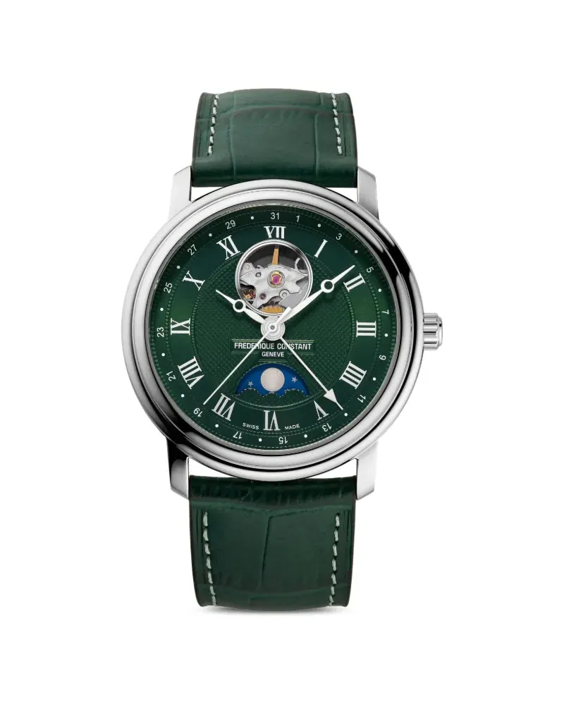 Frédérique Constant Classics Heart Beat Moonphase Date 40mm - Grün Grün