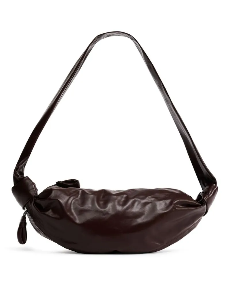 Christophe Lemaire Kleine Soft Croissant Schultertasche - Braun Braun