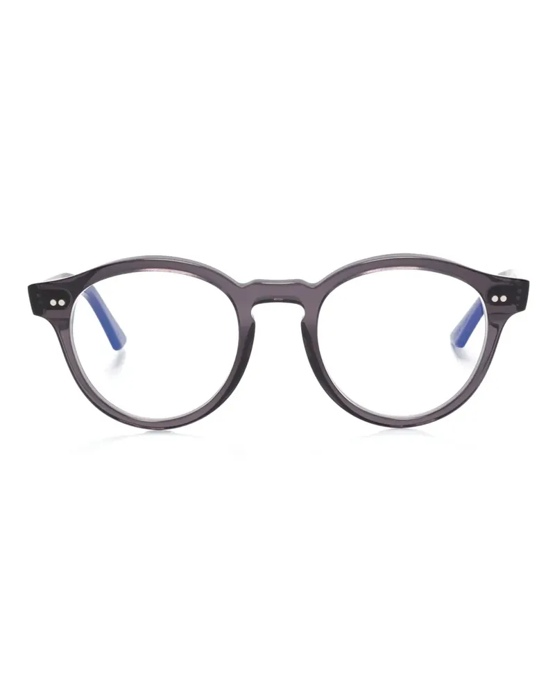 Cutler and Gross Brille mit rundem Gestell - Schwarz Schwarz