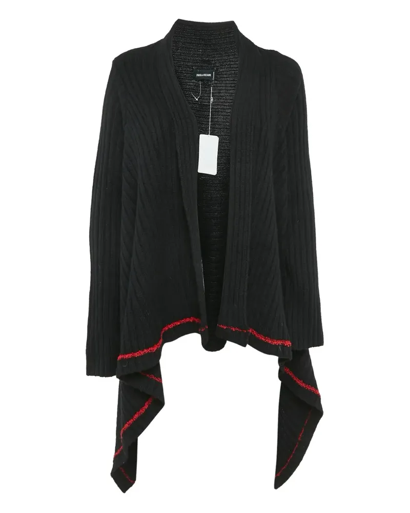 Zadig & Voltaire Asymmetrischer Cardigan - Schwarz Schwarz