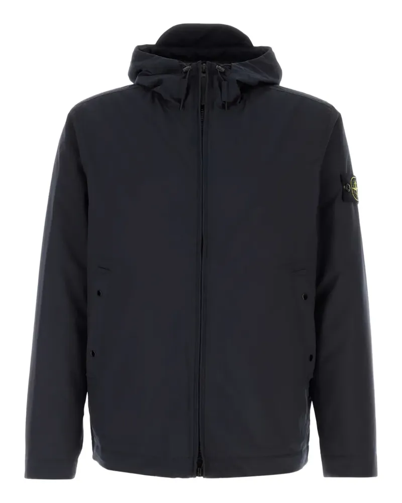 Stone Island Gefütterte Kapuzenjacke - Blau Blau