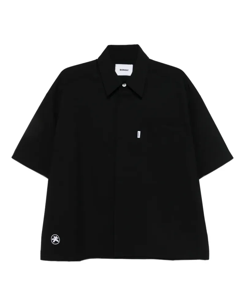 BONSAI chest-pocket shirt - Schwarz Schwarz
