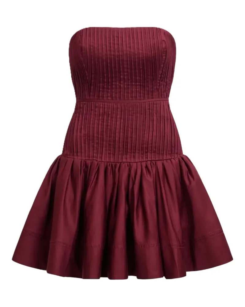 Aje. Schulterfreies Vacation Minikleid - Rot Rot