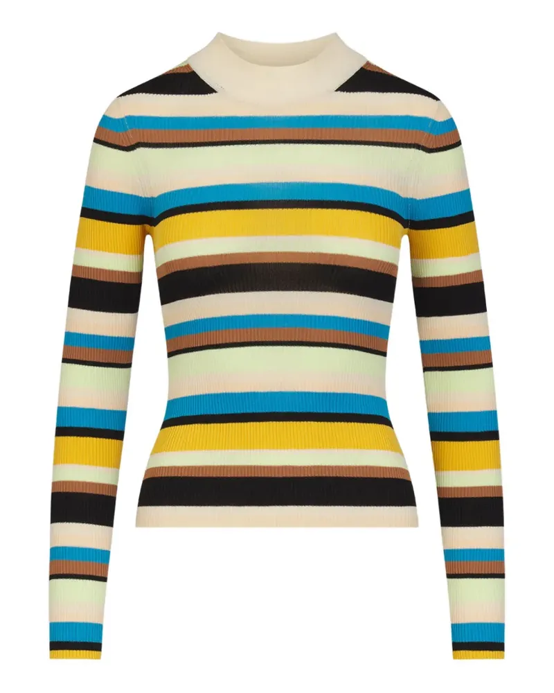 Simon Miller Gestreiftes Mika Langarmshirt - Gelb Gelb