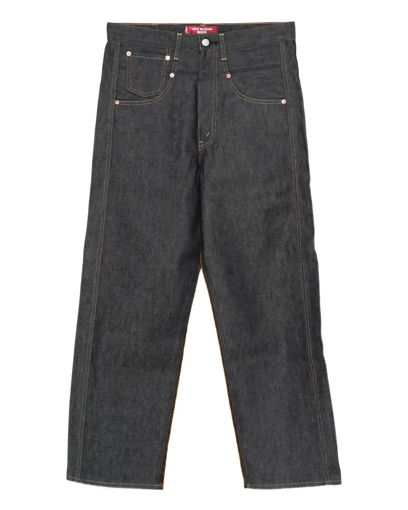 Junya Watanabe Jeans mit Cordeinsätzen - Blau Blau