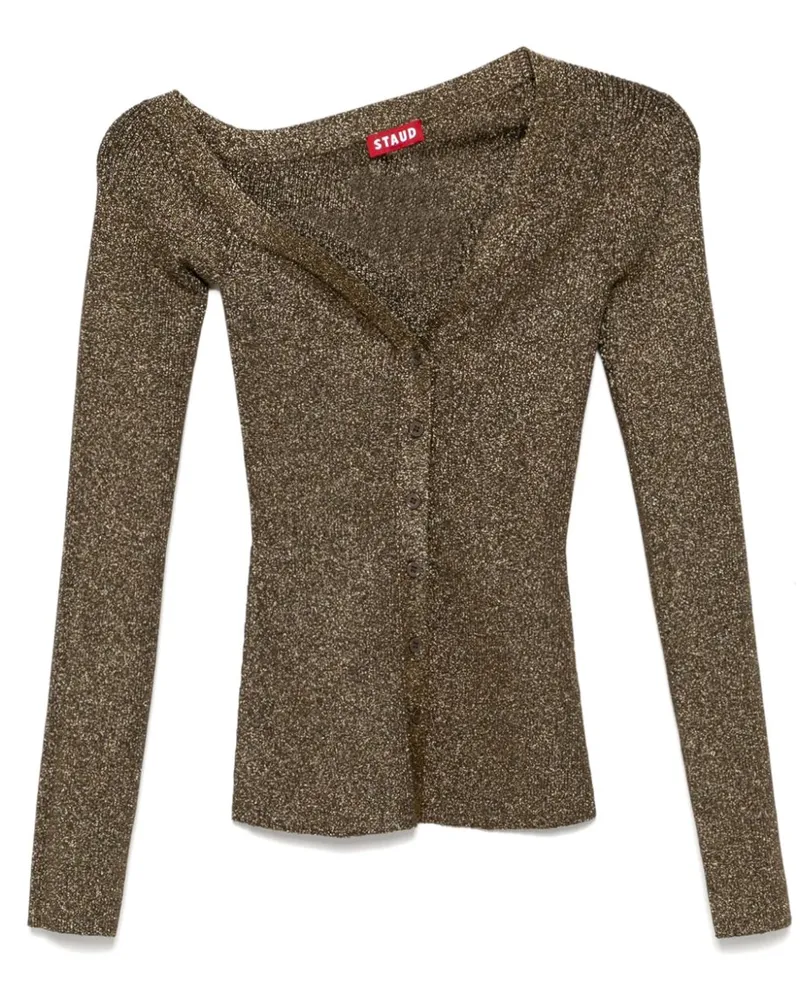 STAUD Cardigan im Workwear-Look - Gold Gold