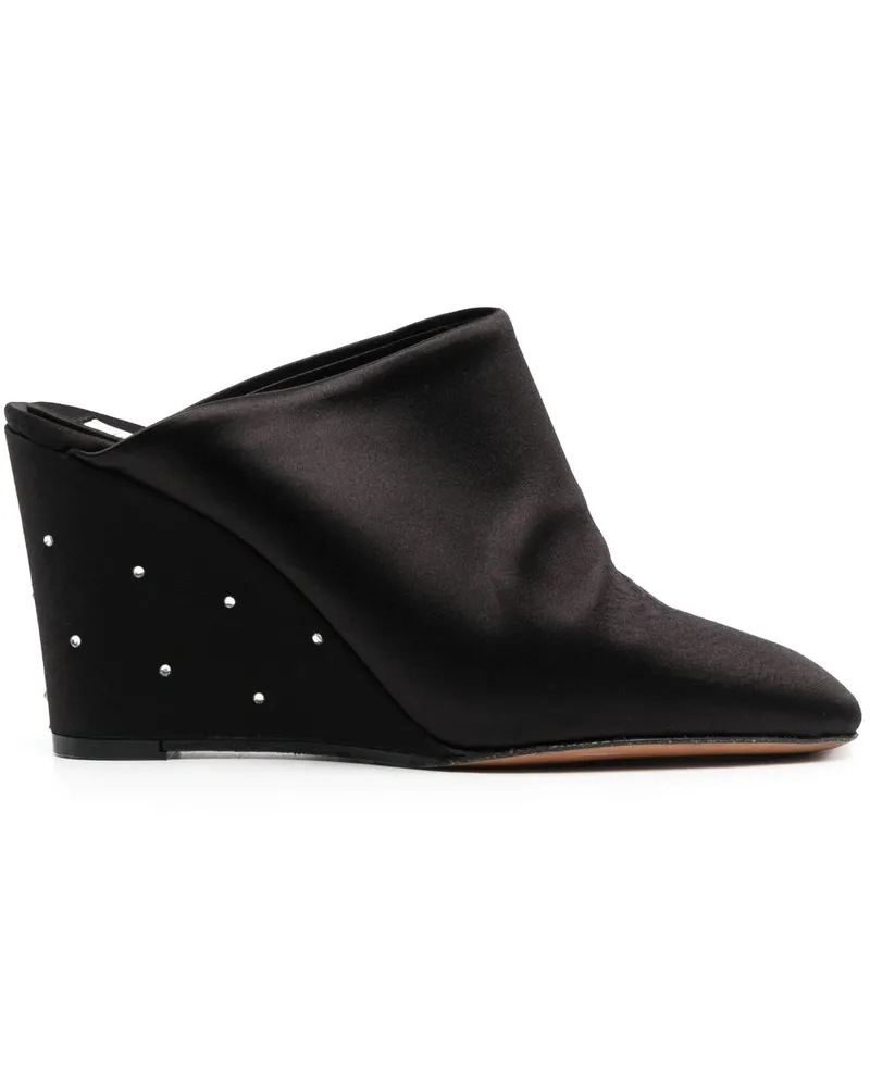 forte_forte Mules mit Satins 90mm - Schwarz Schwarz