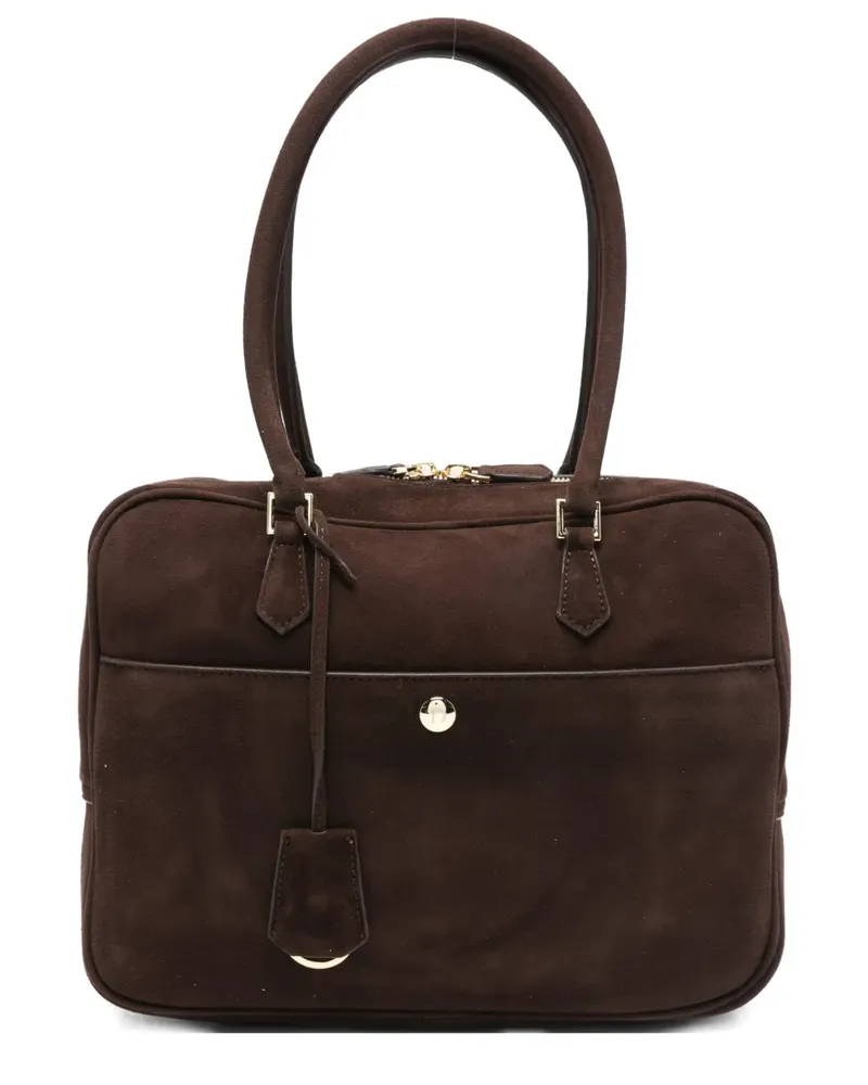 Dunst suede tote bag - Braun Braun