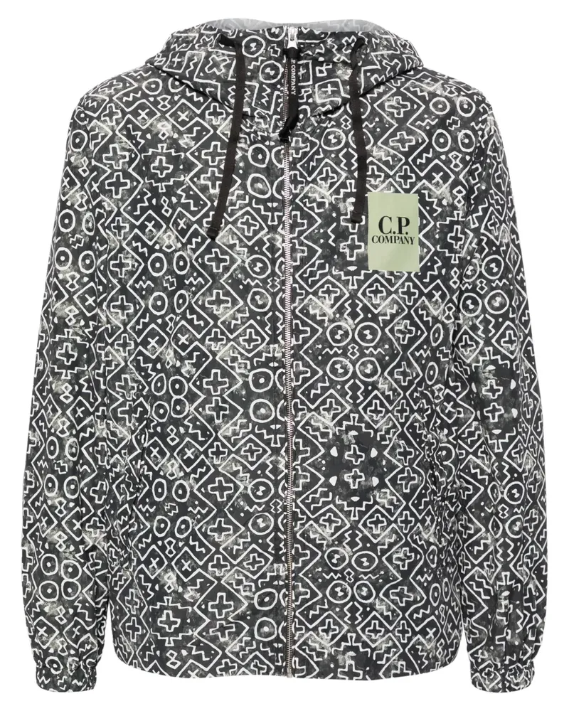 C.P. Company Kapuzenjacke mit Inca-Print - Grün Grün