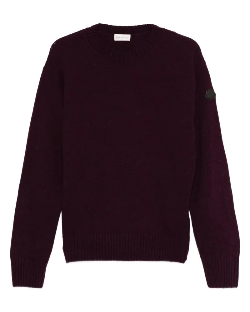 Moncler Pullover mit Logo-Patch - Violett Violett
