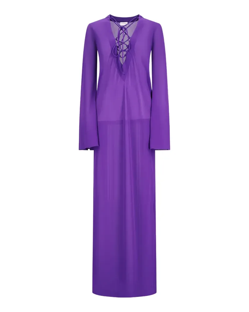 ANDAMANE Ava lace-up dress - Violett Violett