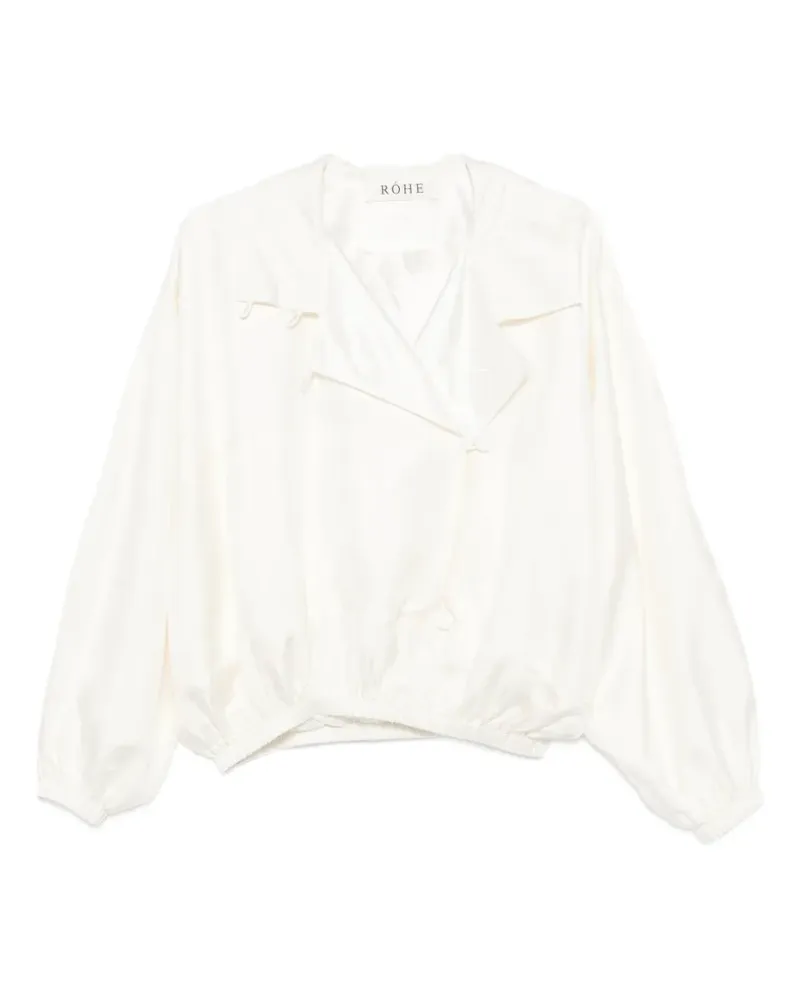 Róhe silk blouson jacket - Nude Nude