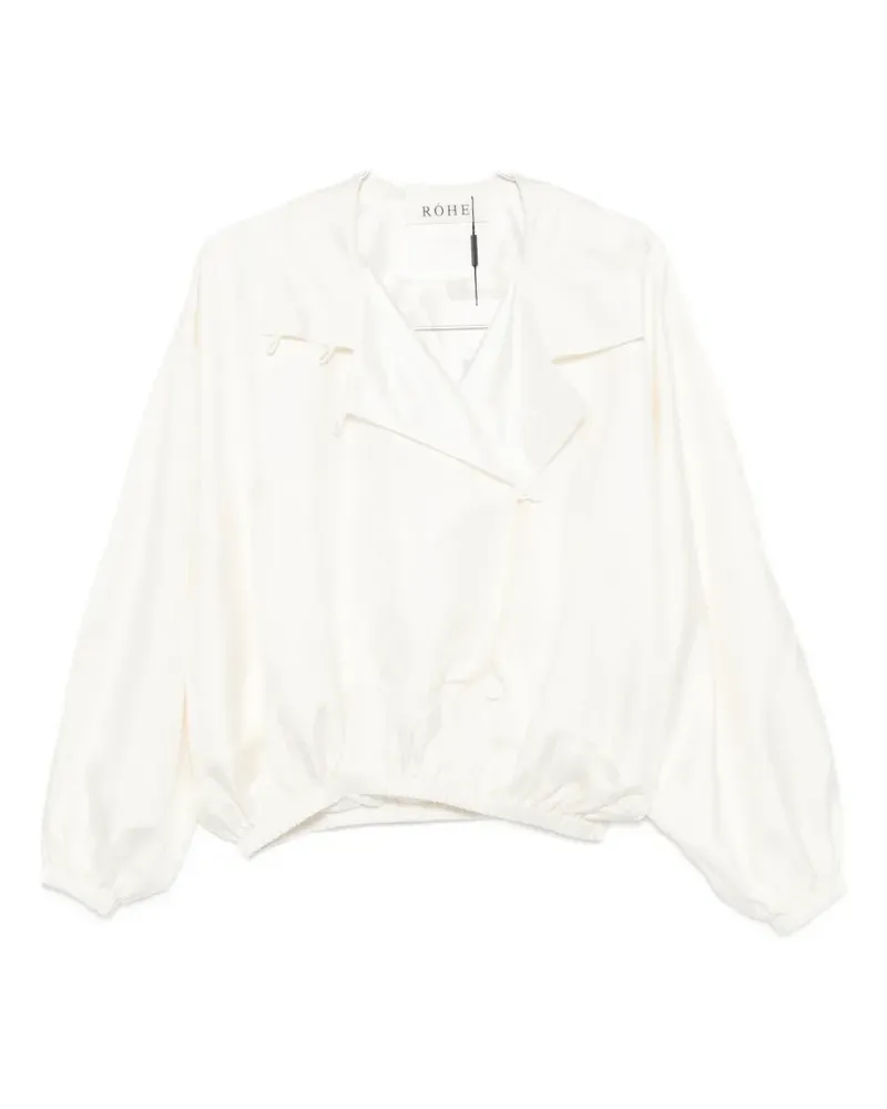 Róhe silk blouson jacket - Nude Nude
