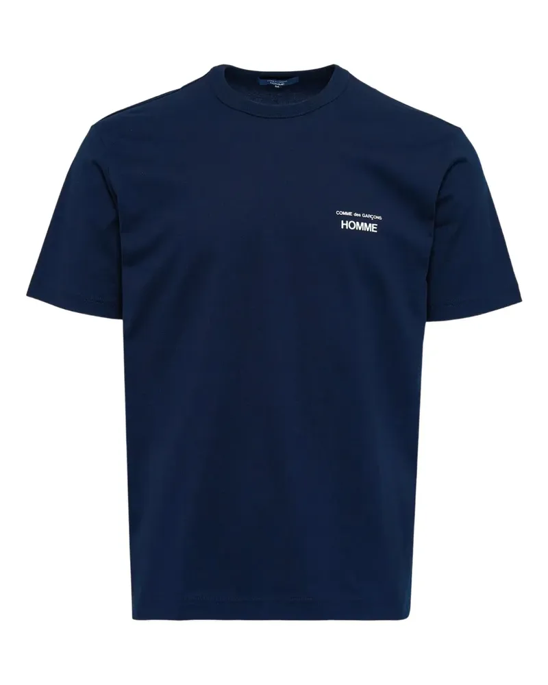 Comme des Garçons T-Shirt mit Logo-Print - Blau Blau