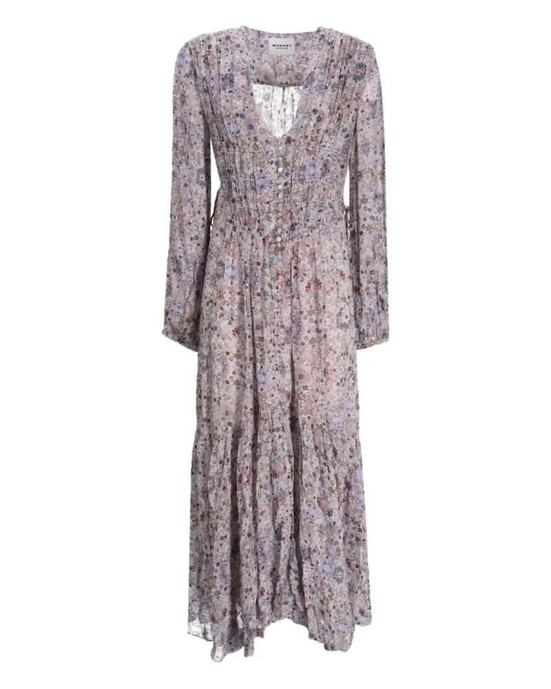 Isabel Marant Kleid mit Muster - Violett Violett