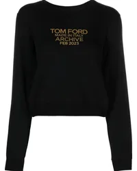 Tom Ford Sweatshirt mit Logo-Print Schwarz