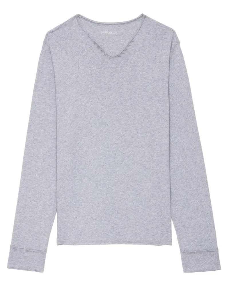 Zadig & Voltaire Monastir Langarmshirt - Grau Grau