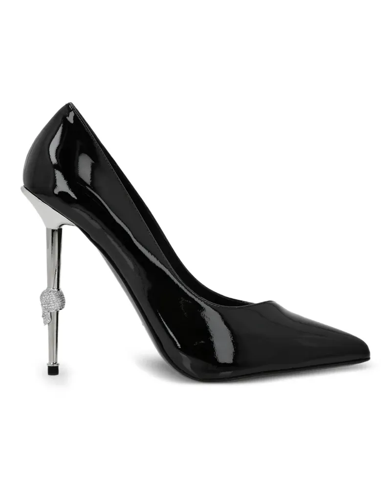 Philipp Plein Pumps mit Totenkopf - Schwarz Schwarz