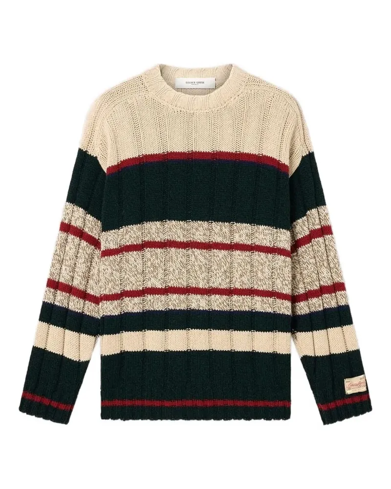 Golden Goose Gestrickter Journey Reynard Pullover mit Raglanärmeln - Grün Grün